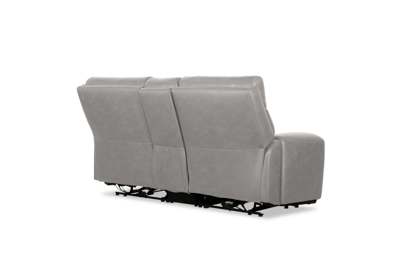 HOLLYWOOD 2 Seater w Electric Recliners Console MEDIA – image 24 of 38