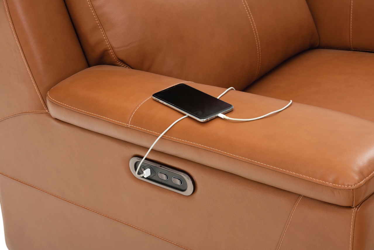 ARISTOTLE Leather Electric Recliner – image 10 of 13