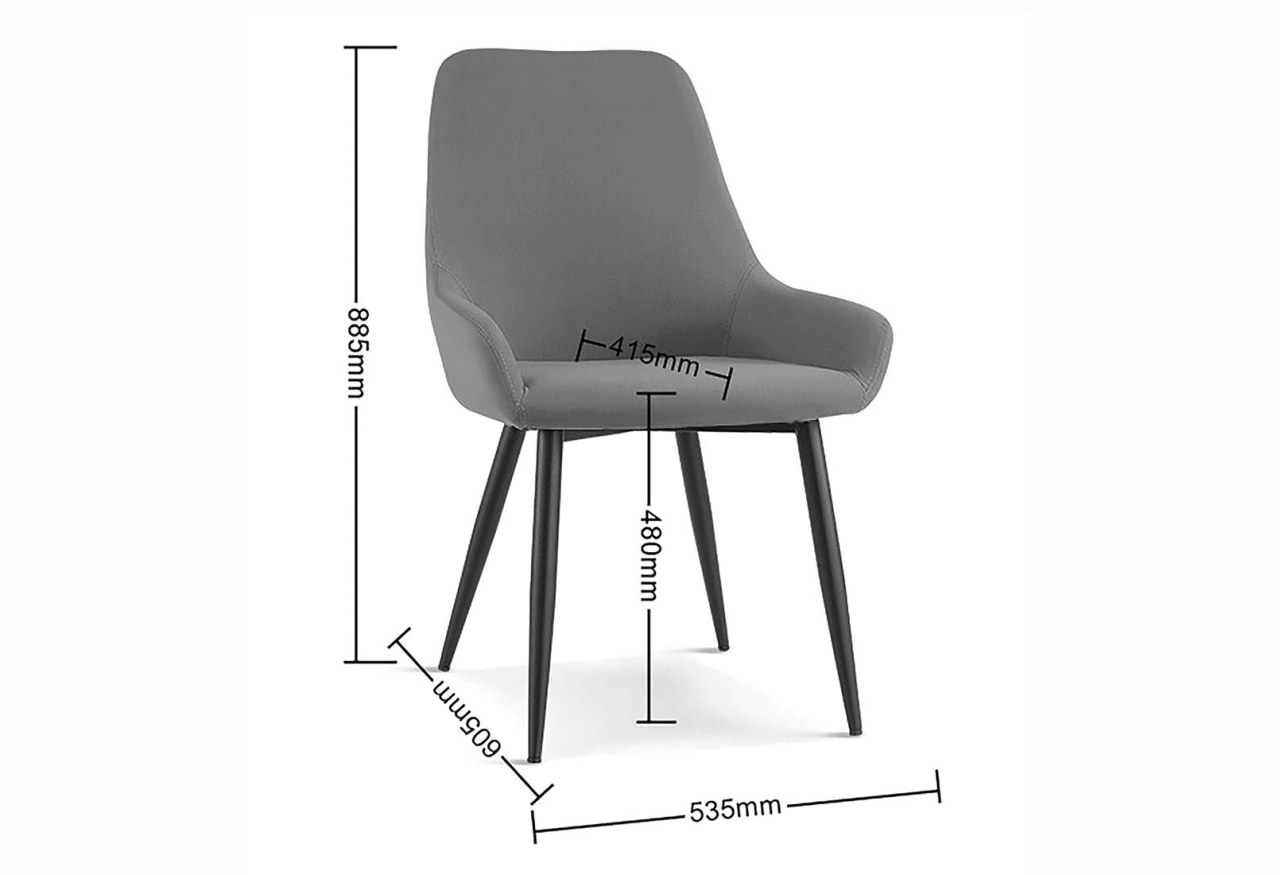 WISTERIA Grey Dining Chair – image 9 of 11