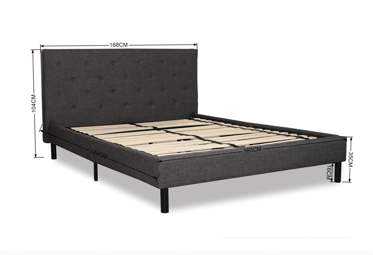 BRIGITTA Grey Queen Bed – image 18 of 26