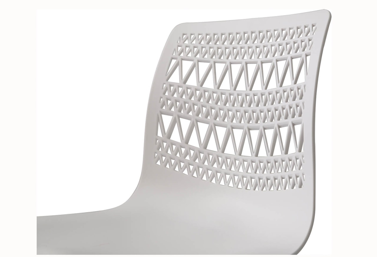 MILA White Dining Chair – image 5 of 6