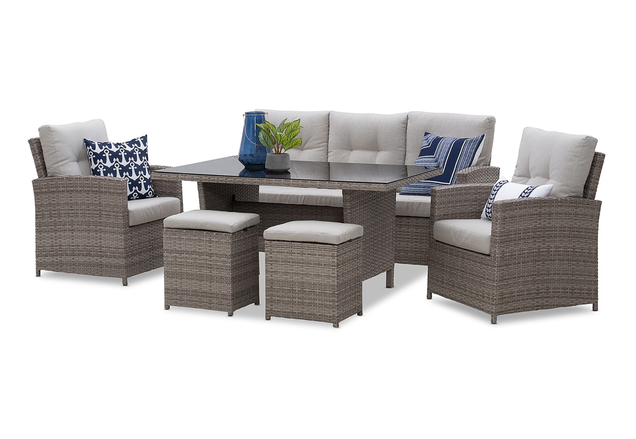 BARBOSA 6 Piece Outdoor Lounge Dining Setting – image 6 of 12