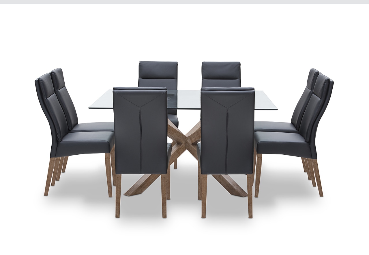 PROMENADE 9 Piece Dining Suite with Asheville Dining Chairs – image 5 of 8