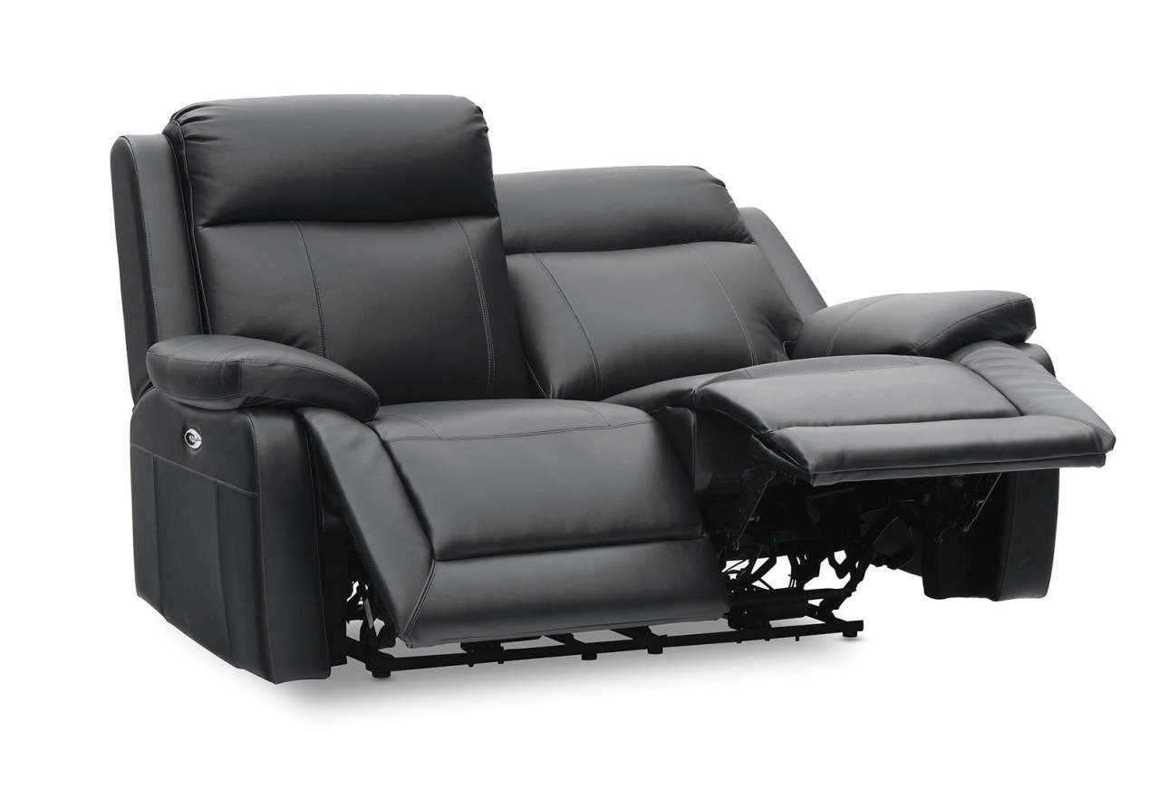 SAN MARCO Leather 2 Seater Sofa with Electric Recliners – image 7 of 7