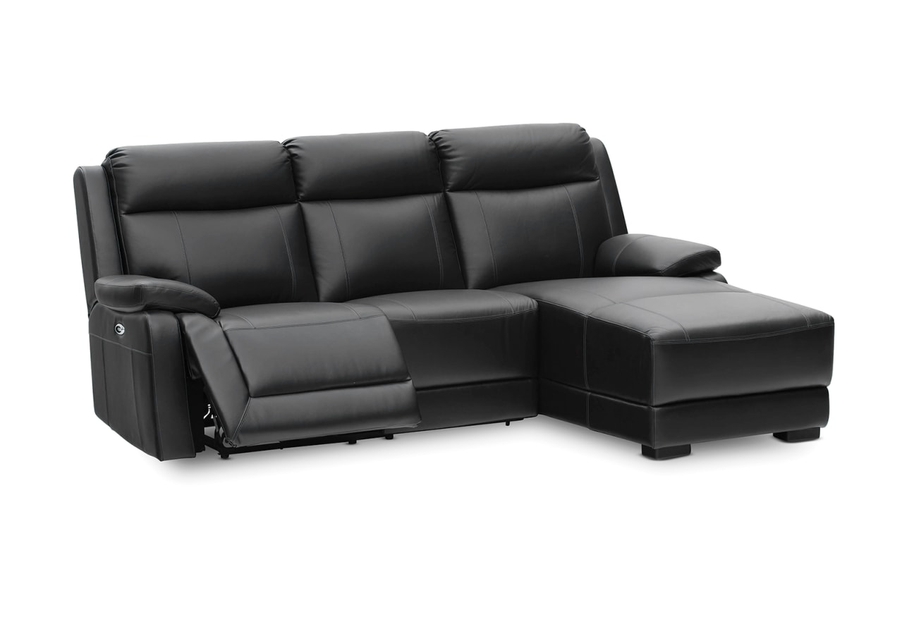 SAN MARCO Leather 3 Seater Chaise – image 6 of 9
