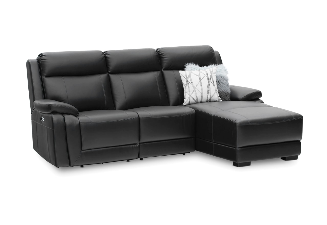 SAN MARCO Leather 3 Seater Chaise – image 8 of 9
