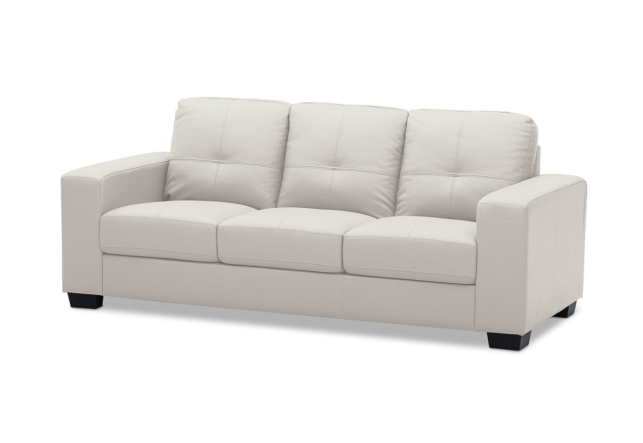 DIAMOND Leather-Look 3 Seater Sofa – image 3 of 3