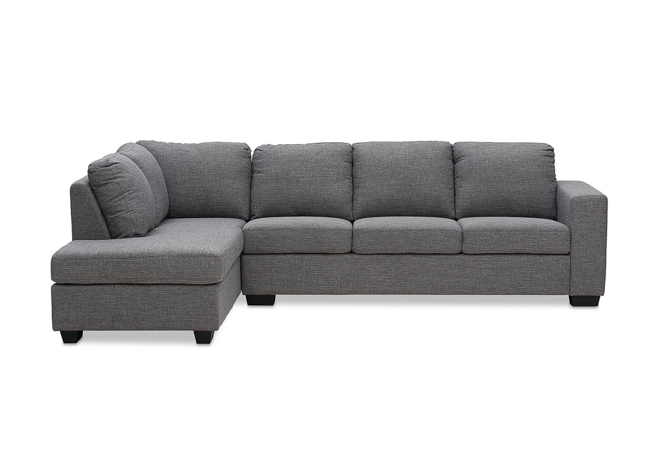 BONZA Fabric Corner Lounge with LHF Chaise – image 2 of 3