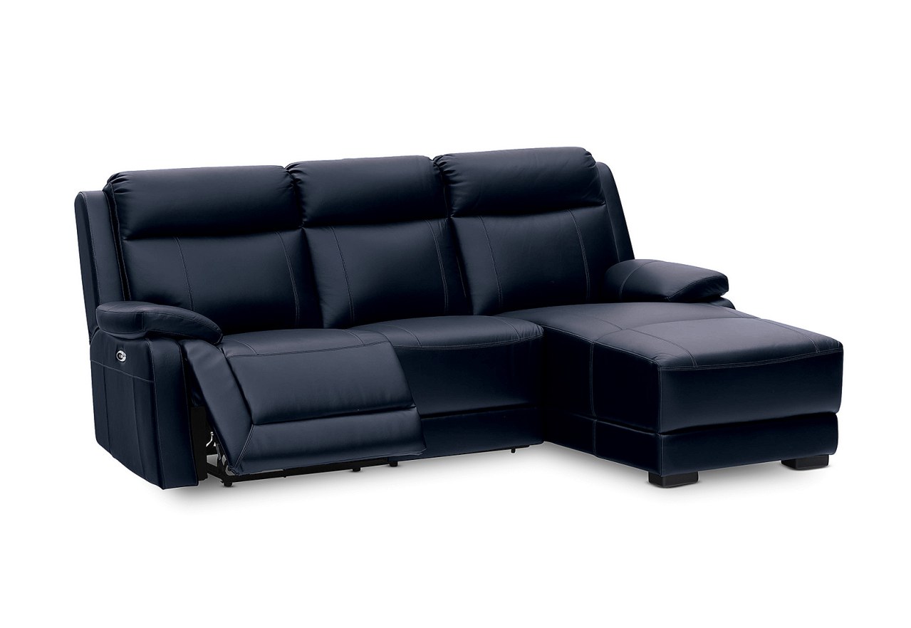 SAN MARCO Leather 3 Seater Right-Hand Facing Chaise – image 2 of 3