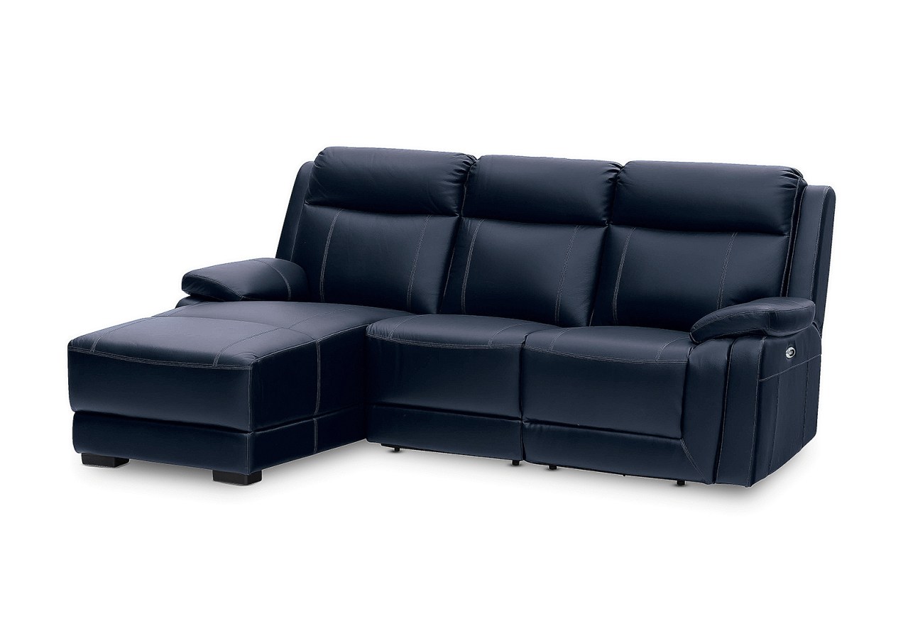 SAN MARCO Leather 3 Seater Left-Hand Facing Chaise – image 3 of 3
