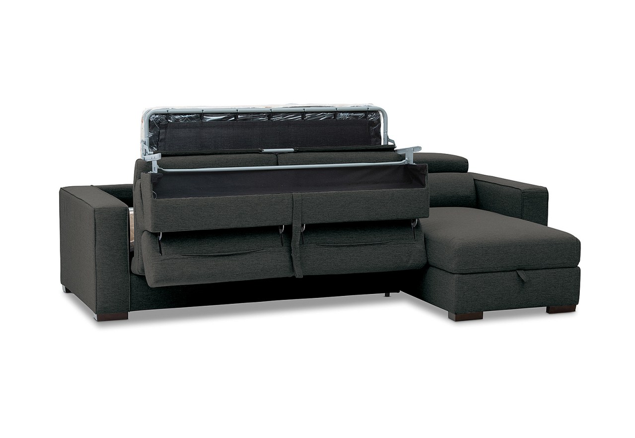 ANGUS RHF 3 Seater Chaise with Sof/Bed (Fabric) (2Ctn) – image 4 of 5