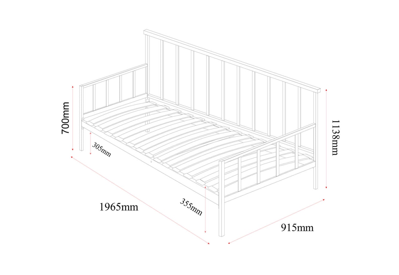 PORTSMOUTH Black Day Bed – image 4 of 4