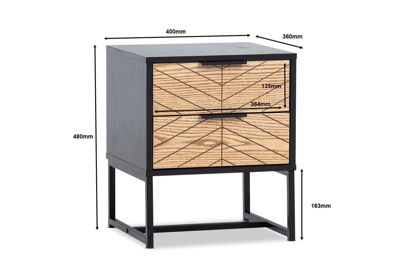 CLAUDE 2 Drawer Bedside – image 11 of 15