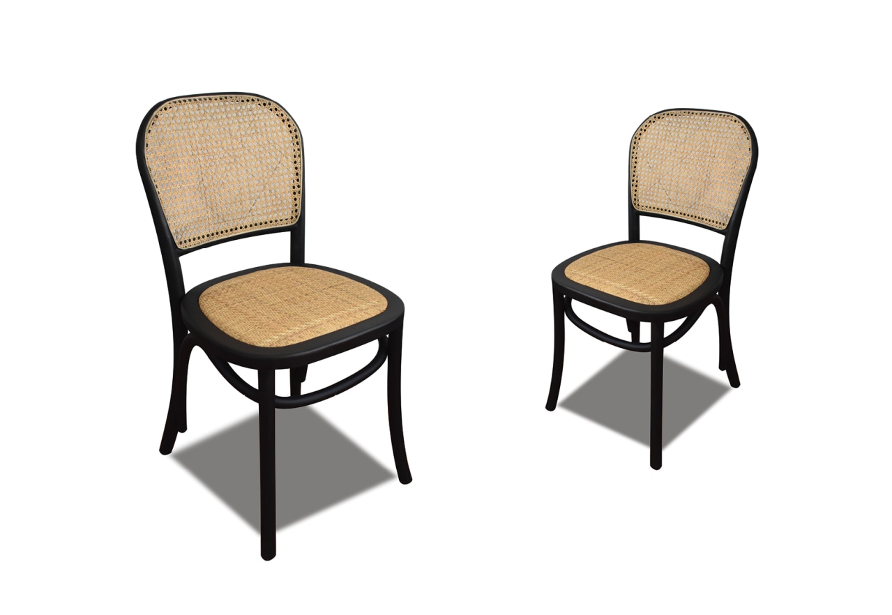 CLEMENT 2 Black Dining Chairs – image 1 of 7