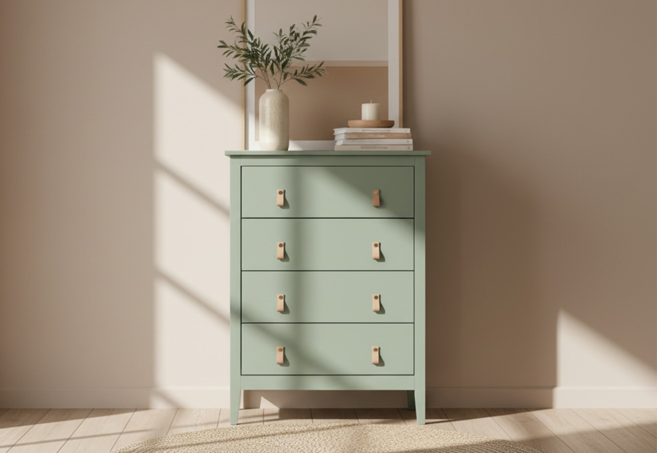 STANFORD Olive Green Tall Chest – image 1 of 7