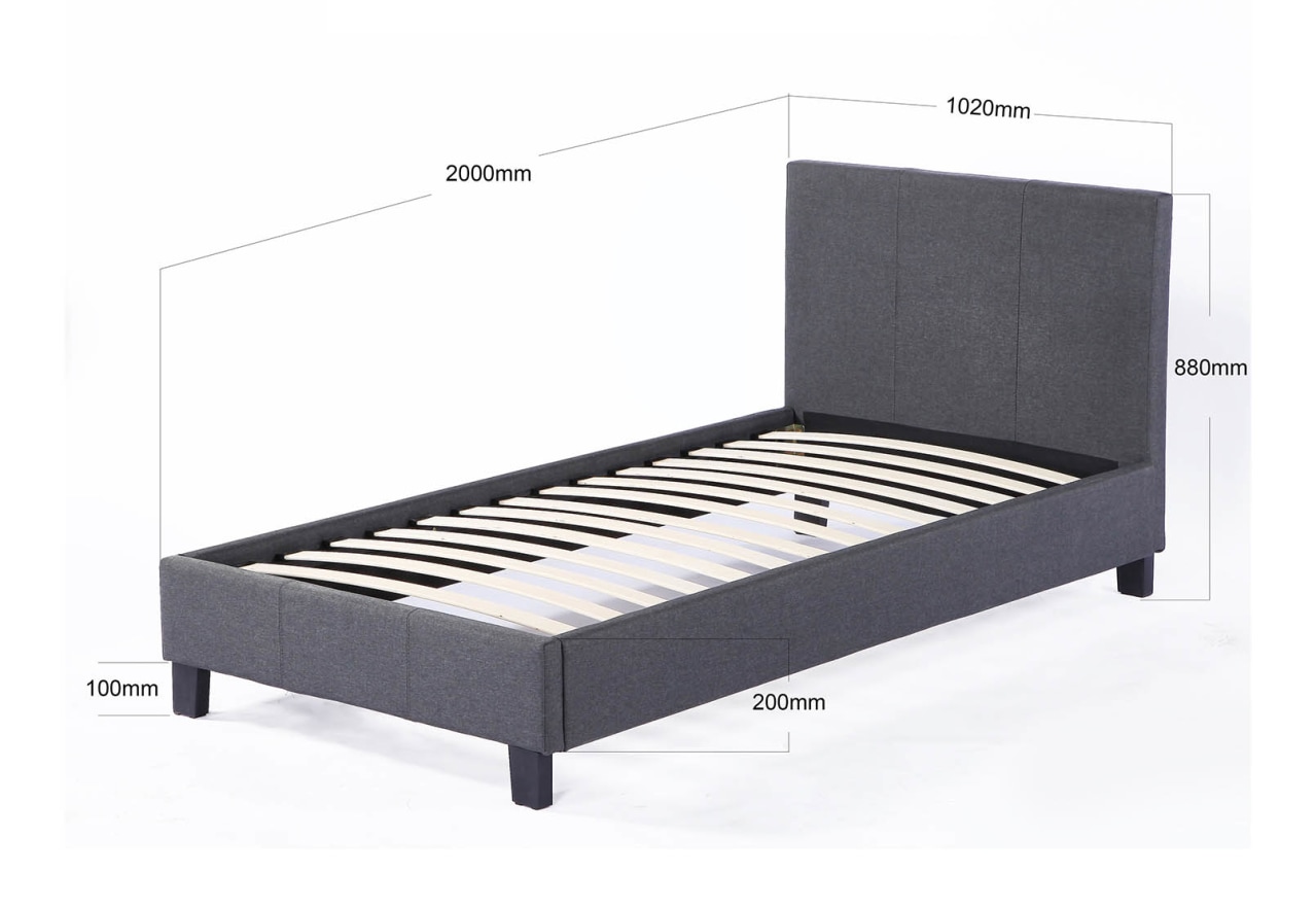 PAULA Dk Grey Single Bed – image 7 of 8