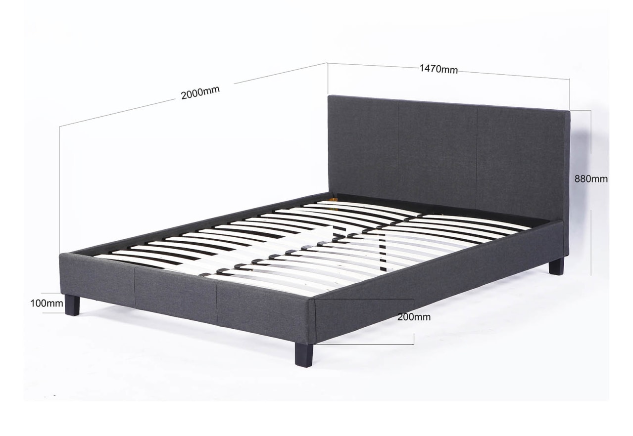 PAULA Dark Grey Double Bed – image 7 of 7