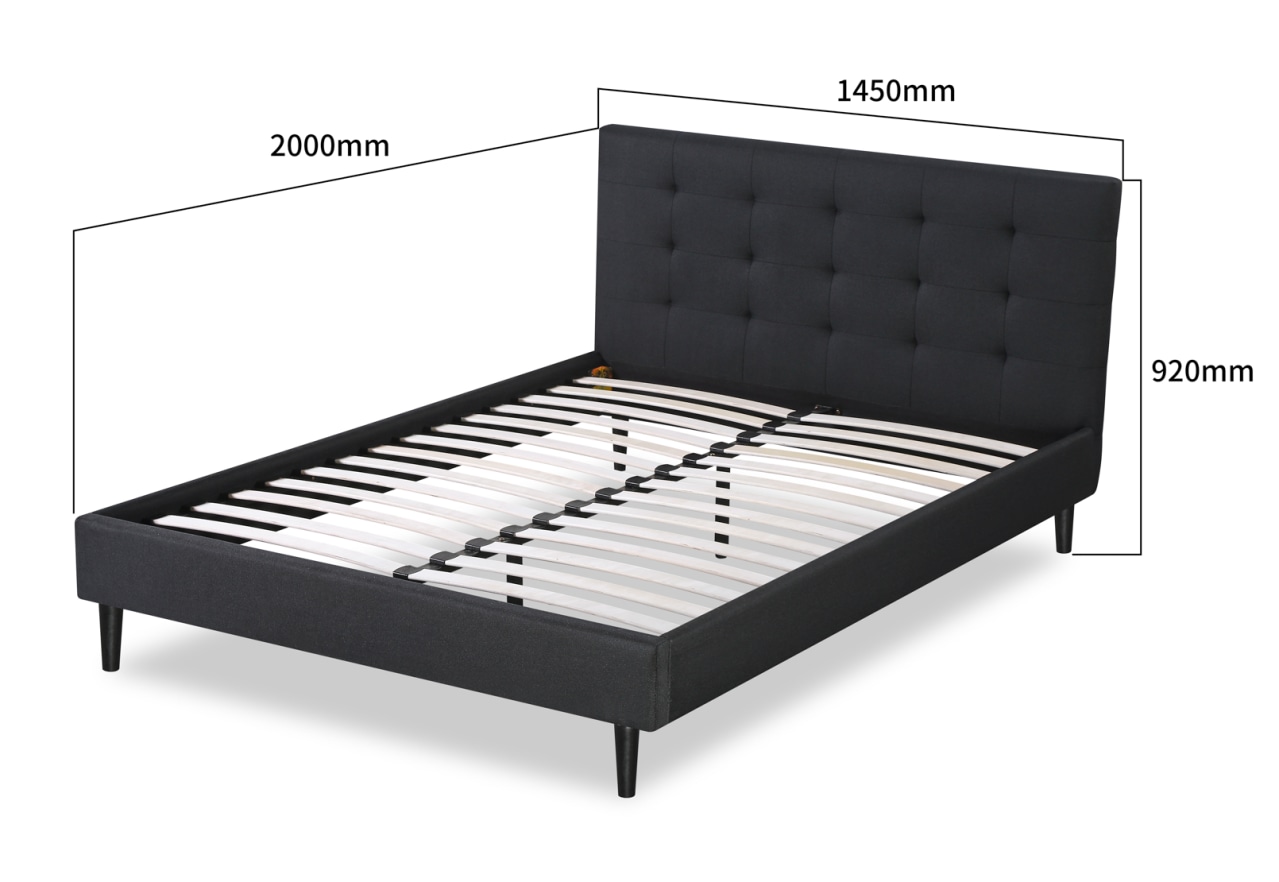 MURTEN Charcoal Double Bed – image 8 of 10
