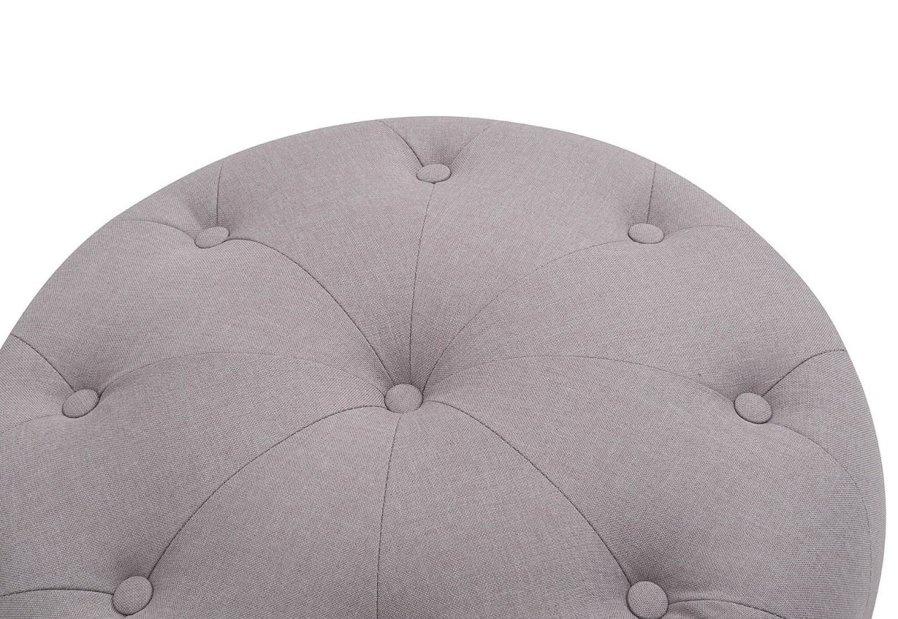 PIERRE Grey Upholstered Ottoman – image 3 of 6