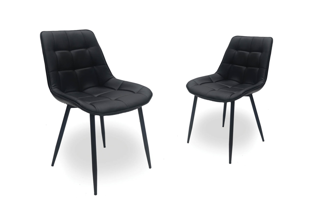ARCADIAN Set of 2 Black Dining Chairs – image 2 of 10