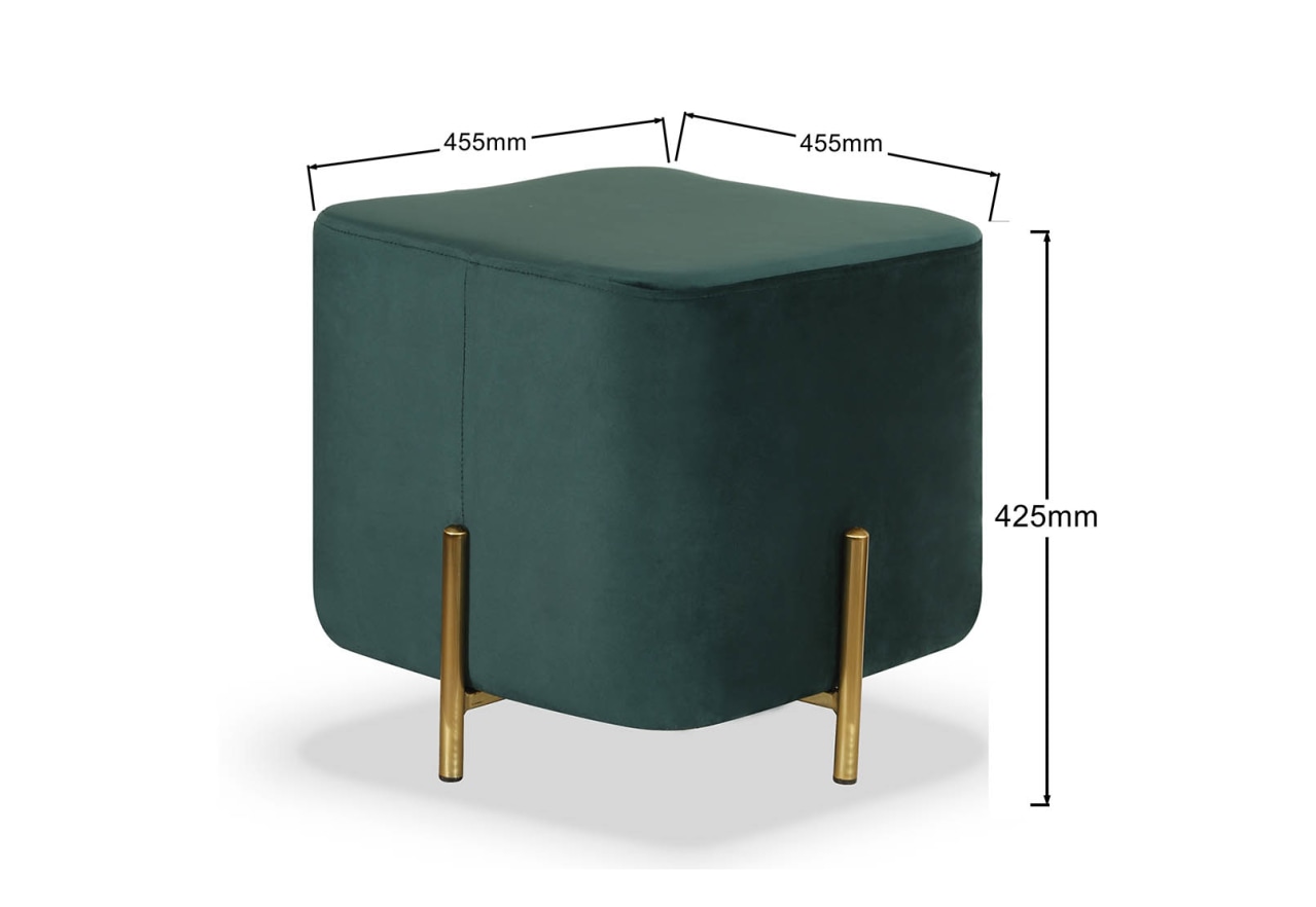 BRONX Green Ottoman – image 2 of 2