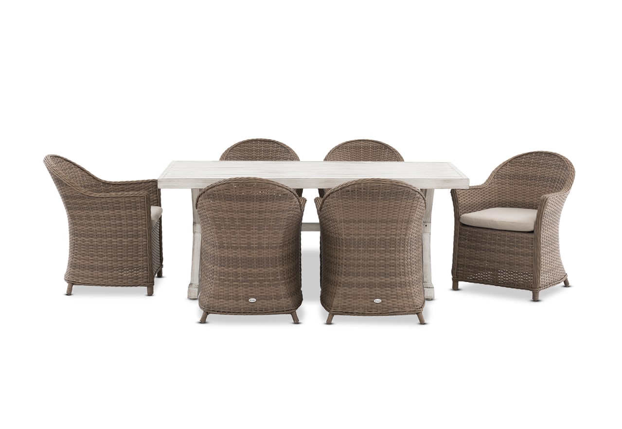 MIAMI 7 Piece Outdoor Dining Setting. – image 2 of 9