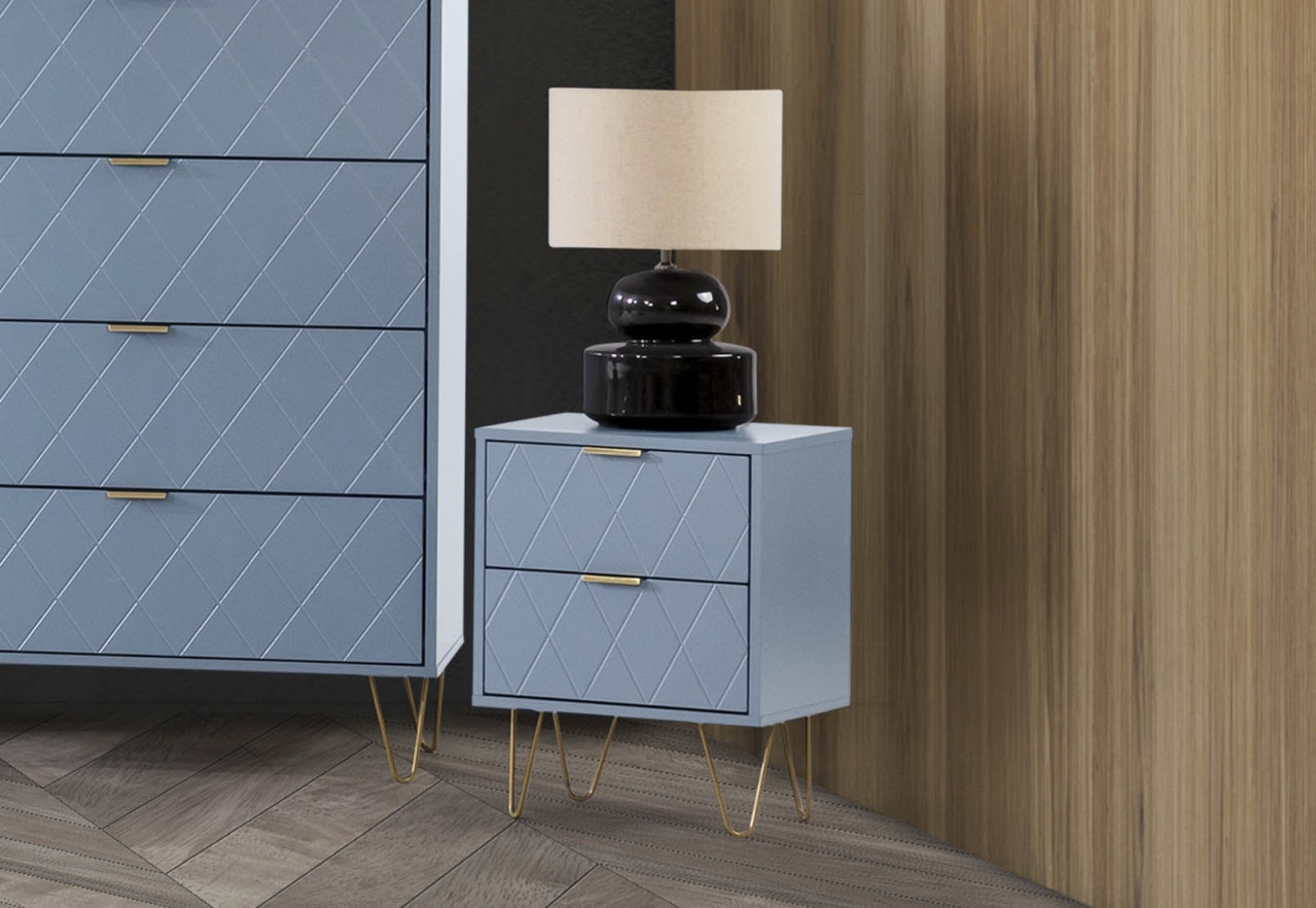 DORSEY 2 Drawer Bedside – image 1 of 17