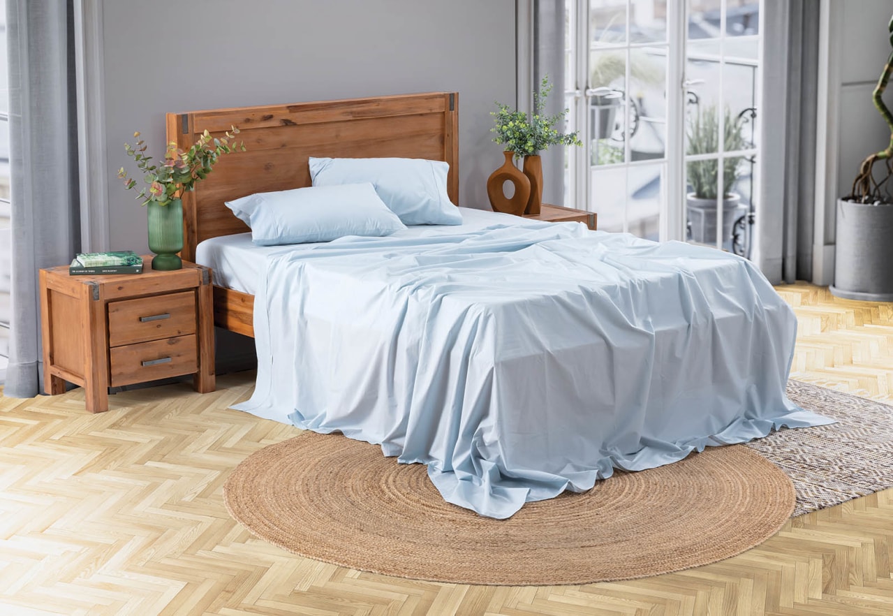 KING SHEET SET 300 Percale Cotton Sheet Set – image 2 of 4