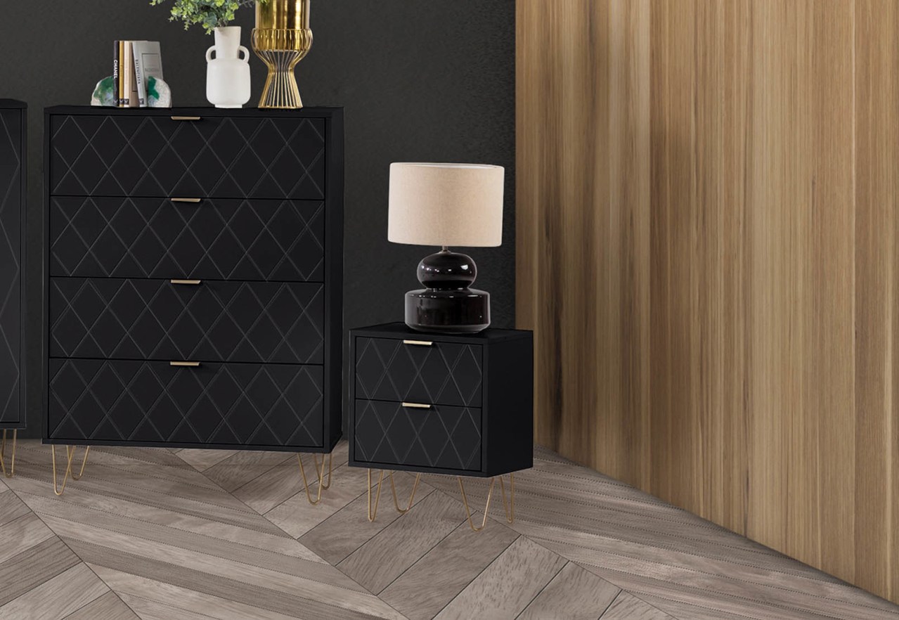 DORSEY 2 Drawer Bedside – image 1 of 10
