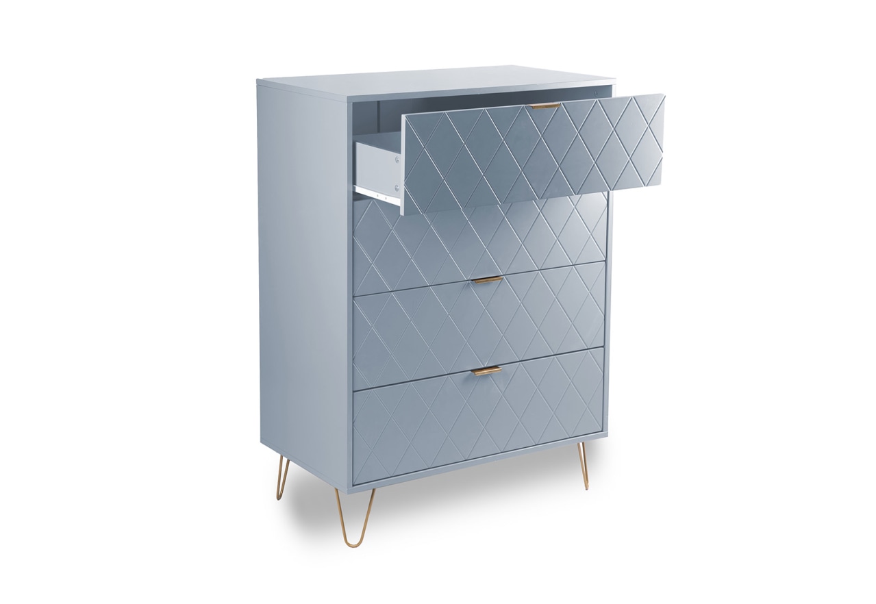 DORSEY 4 Drawer Wide Tall Chest – image 6 of 12