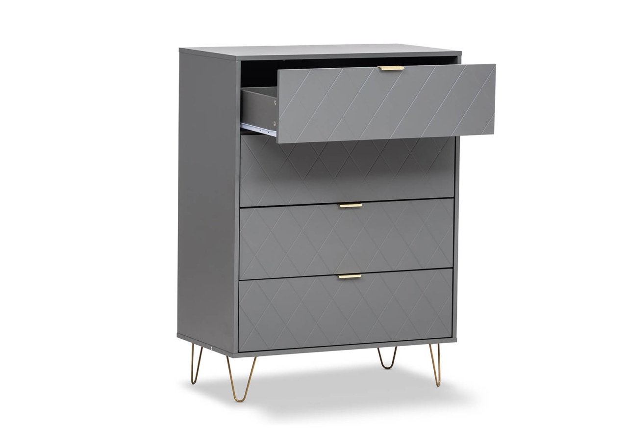 DORSEY 4 Drawer Wide Tall Chest – image 6 of 12