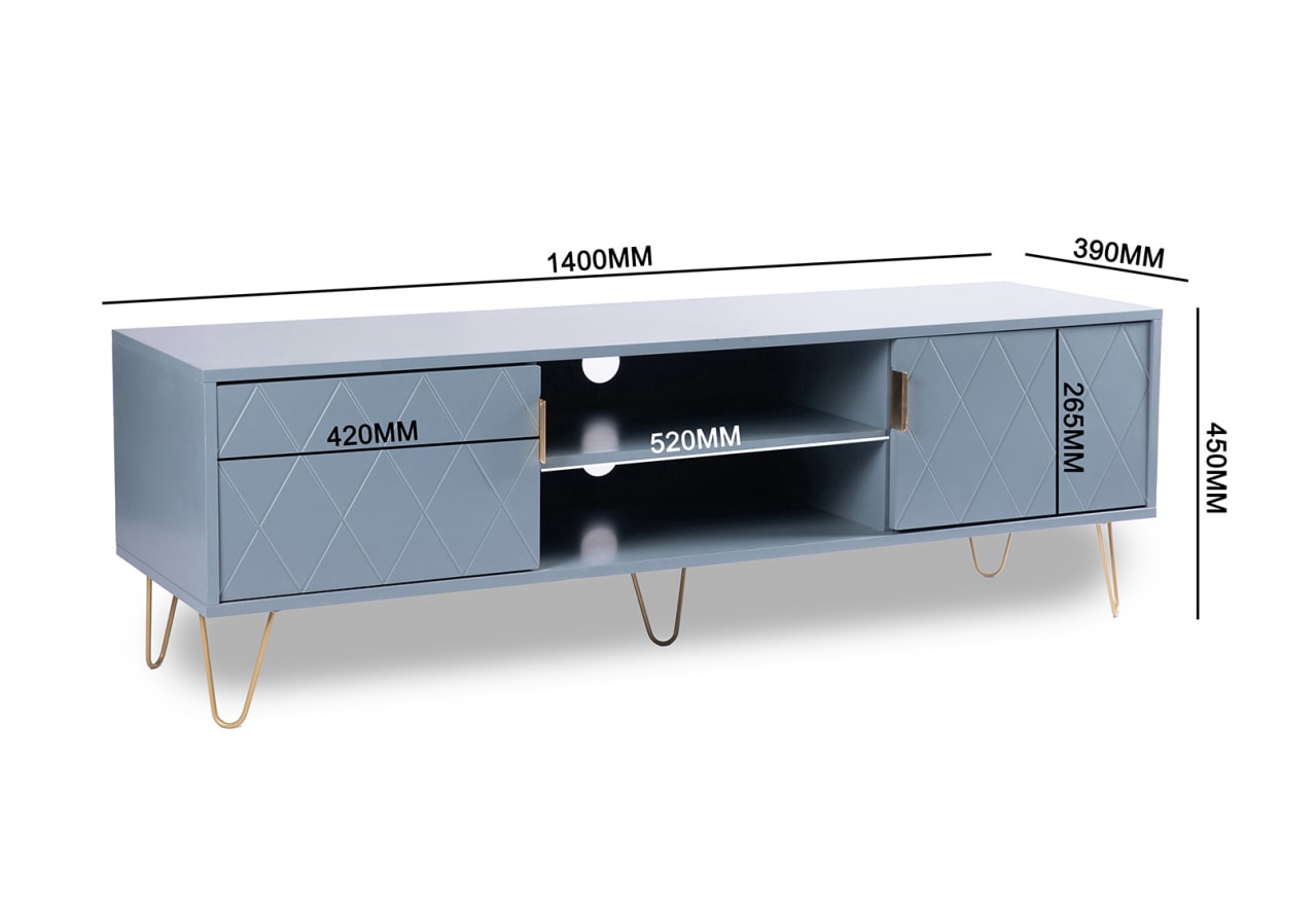 DORSEY Blue Slate Entertainment Unit – image 5 of 5