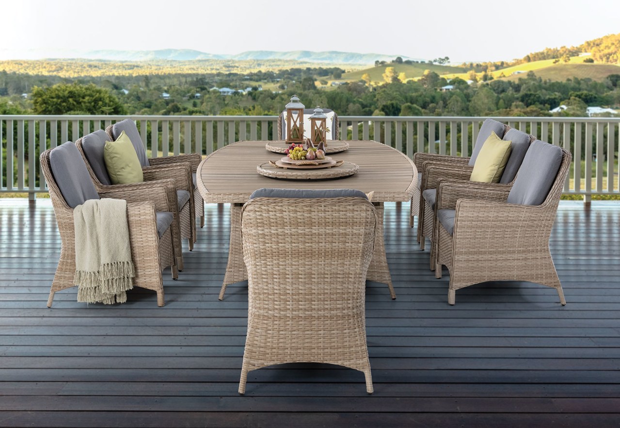 LUAU 9 Piece Outdoor Dining Setting – image 15 of 16