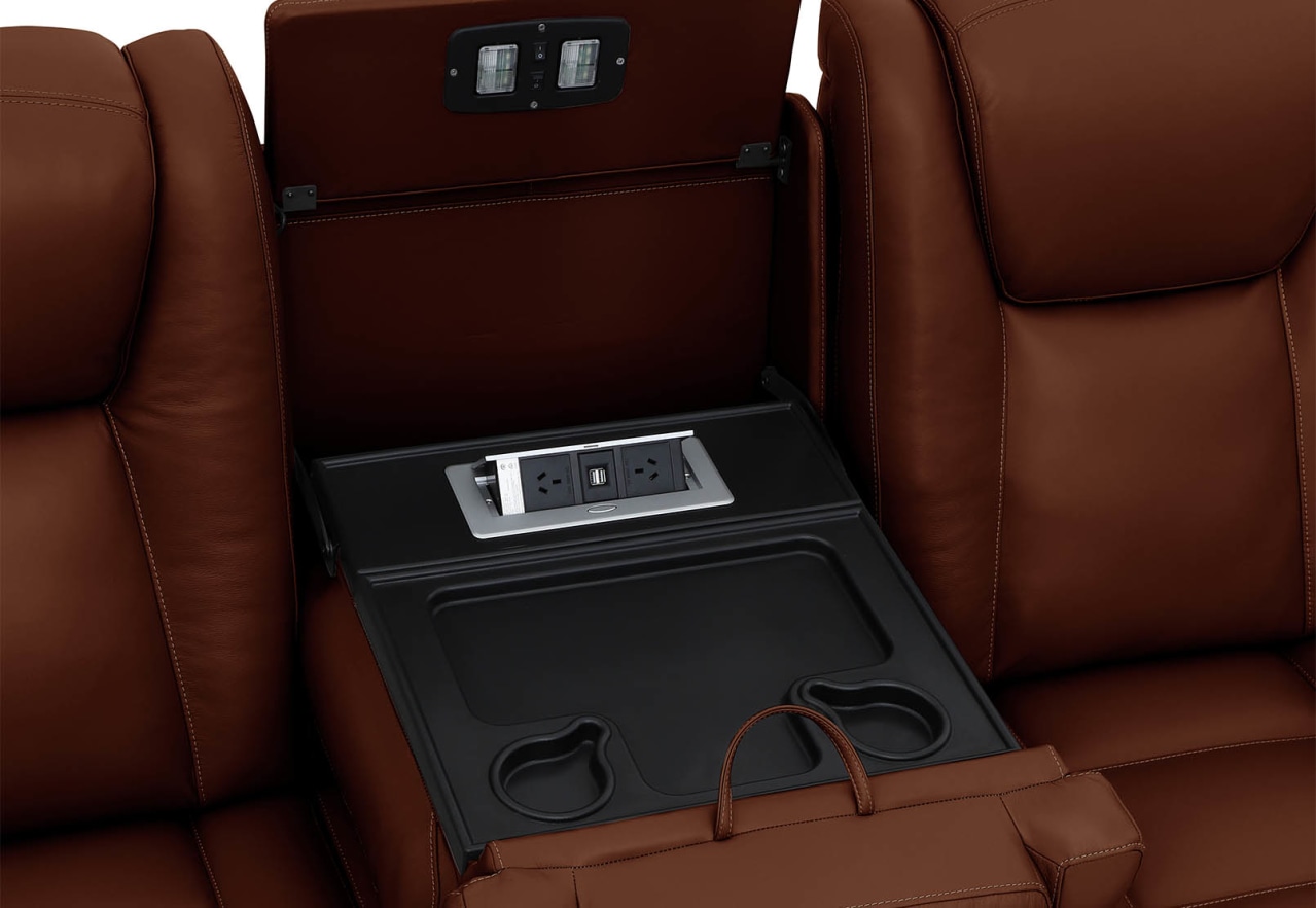 SENTINAL MK2 LEATHER 5 Piece Corner with RHF Console – image 12 of 12