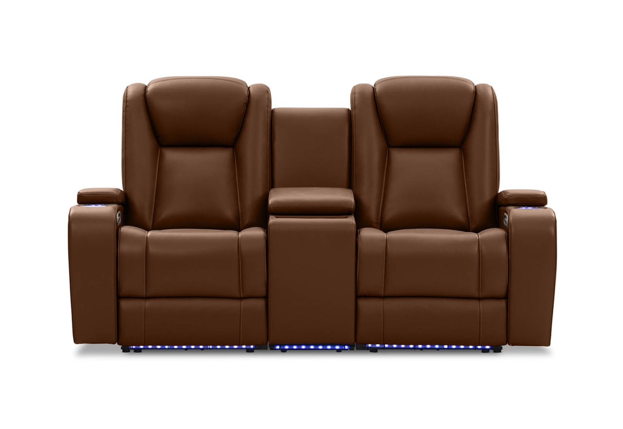 SENTINAL MK2 LEATHER 2 Seater with 2 Electric Recliners and Console – image 2 of 18