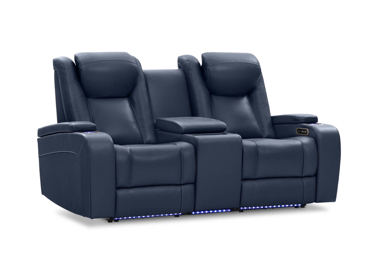 SENTINAL MK2 LEATHER 2 Seater with 2 Electric Recliners and Console – image 5 of 18