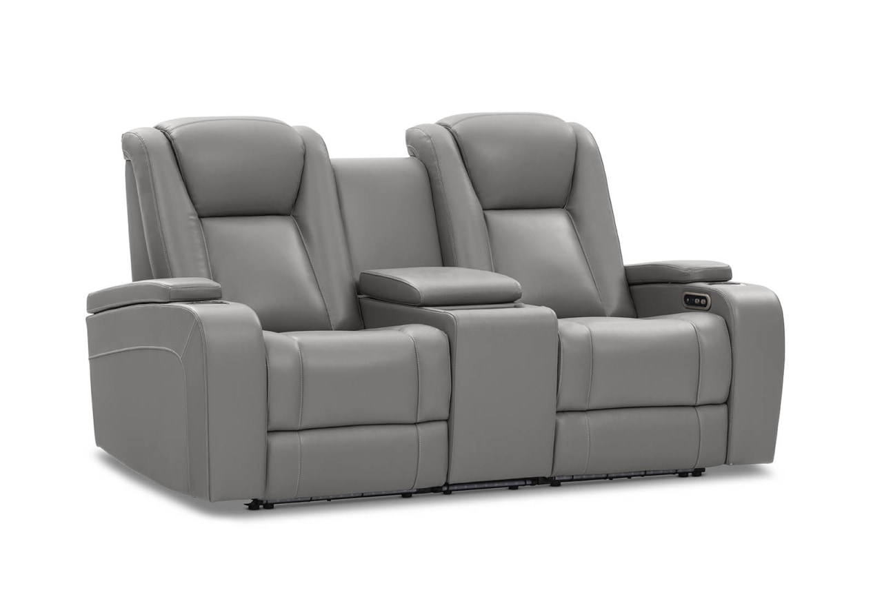 SENTINAL MK2 LEATHER 2 Seater with 2 Electric Recliners and Console – image 5 of 21