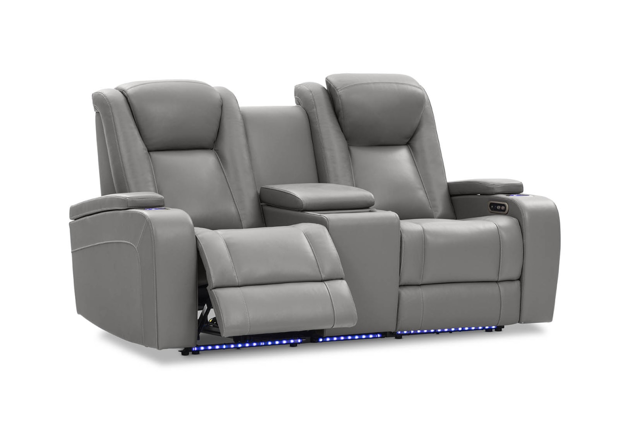 SENTINAL MK2 LEATHER 2 Seater with 2 Electric Recliners and Console – image 13 of 21