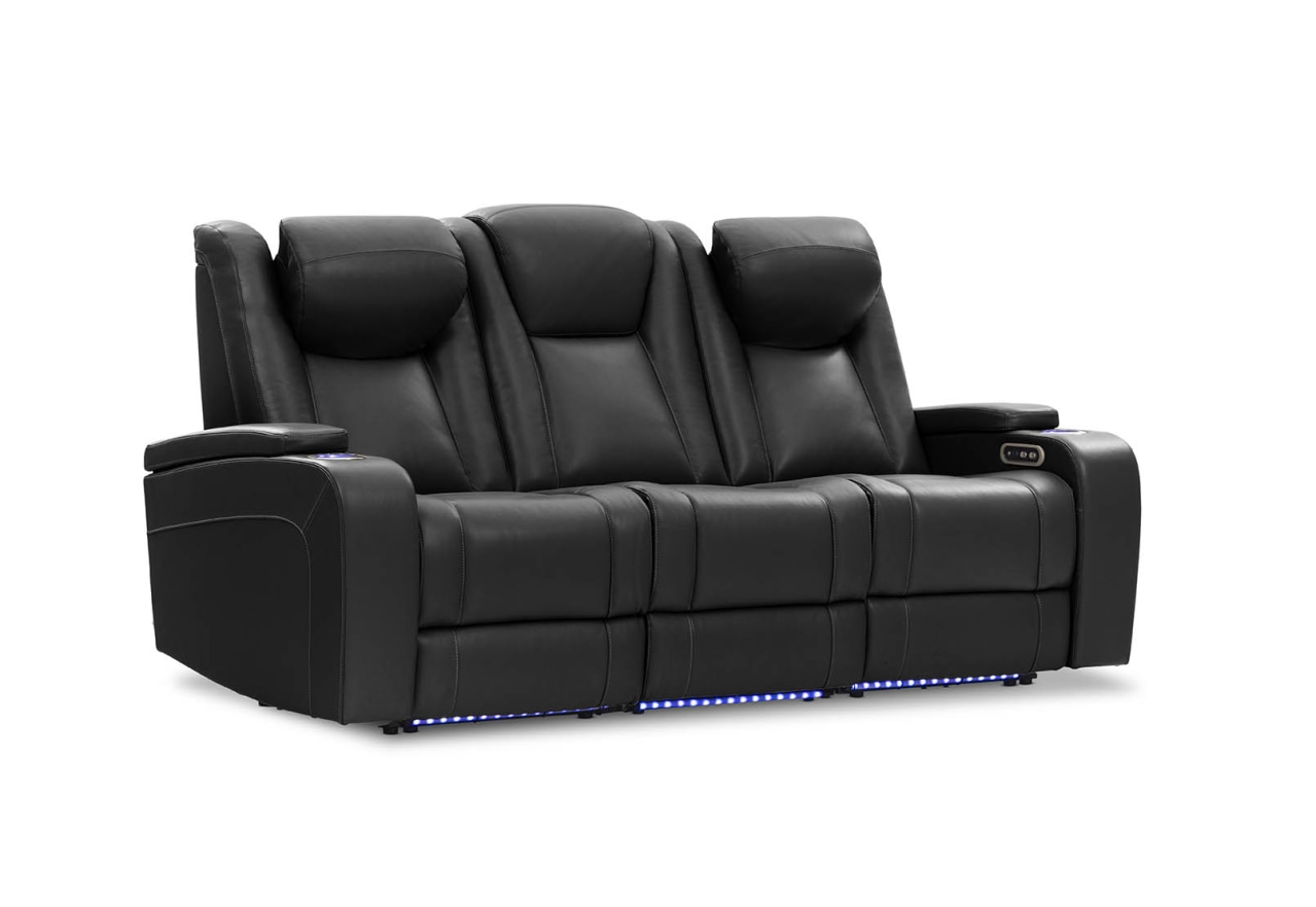 SENTINAL MK2 LEATHER 3 Seater with 2 Electric Recliners – image 6 of 19