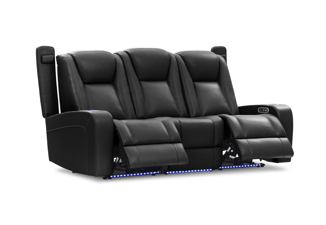 SENTINAL MK2 LEATHER 3 Seater with 2 Electric Recliners – image 9 of 19