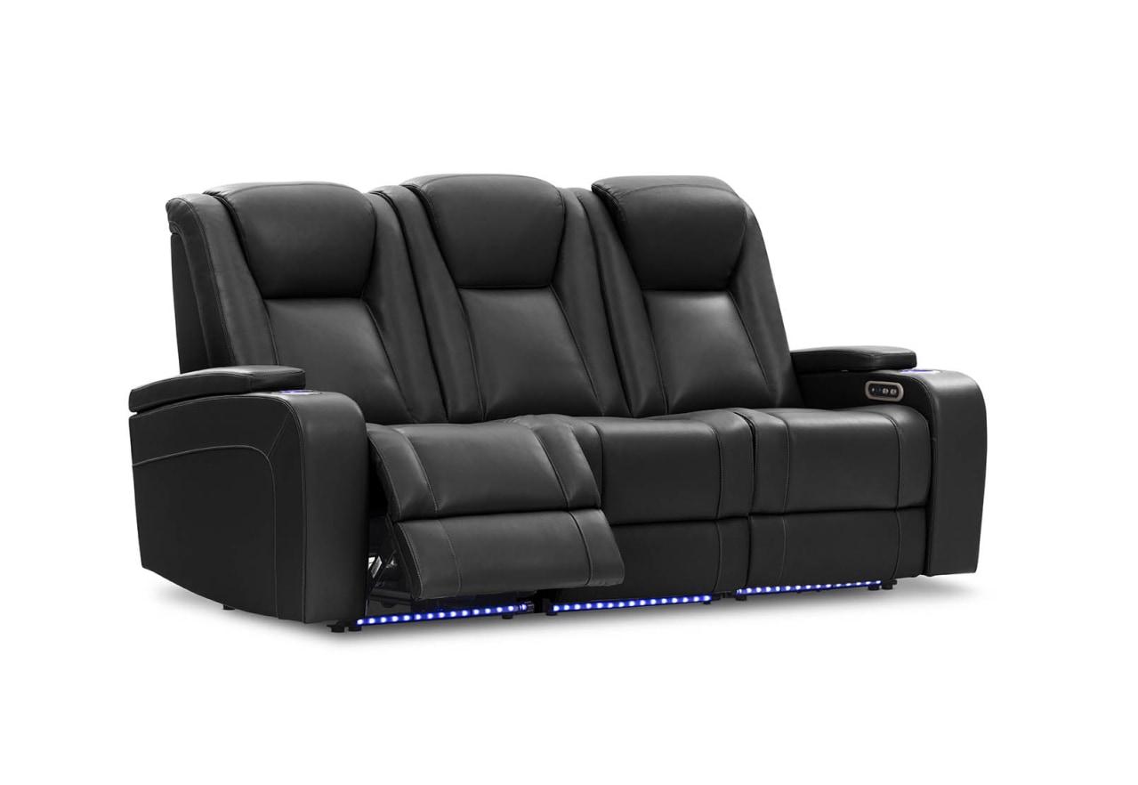 SENTINAL MK2 LEATHER 3 Seater with 2 Electric Recliners – image 12 of 19