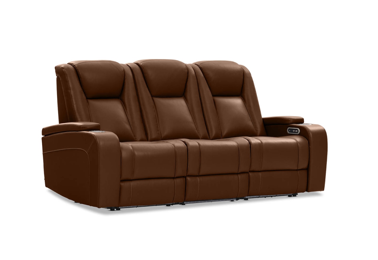 SENTINAL MK2 LEATHER 3 Seater with 2 Electric Recliners – image 3 of 19