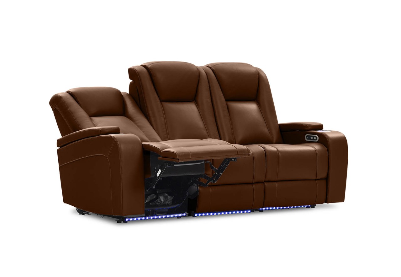SENTINAL MK2 LEATHER 3 Seater with 2 Electric Recliners – image 11 of 19