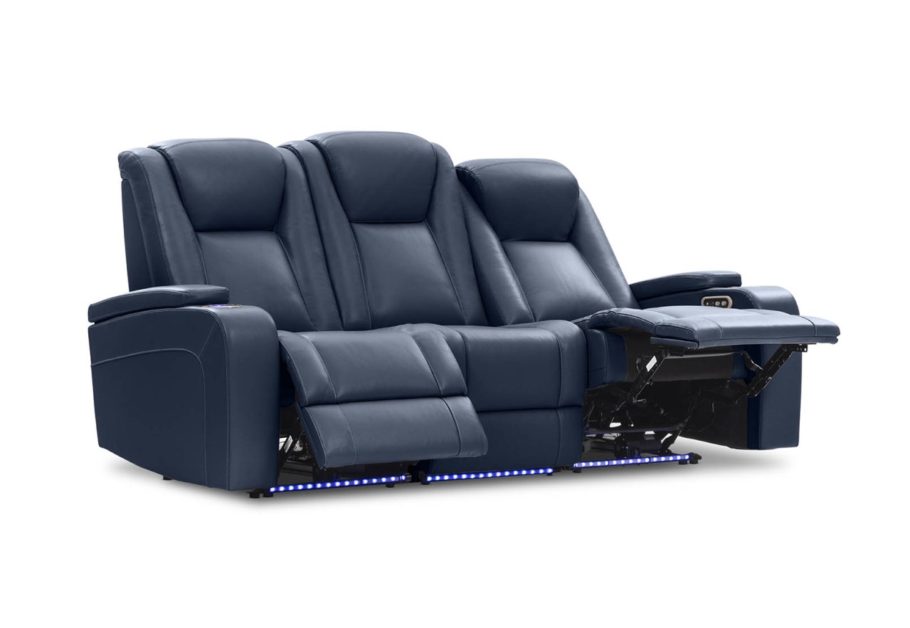 SENTINAL MK2 LEATHER 3 Seater with 2 Electric Recliners – image 10 of 19