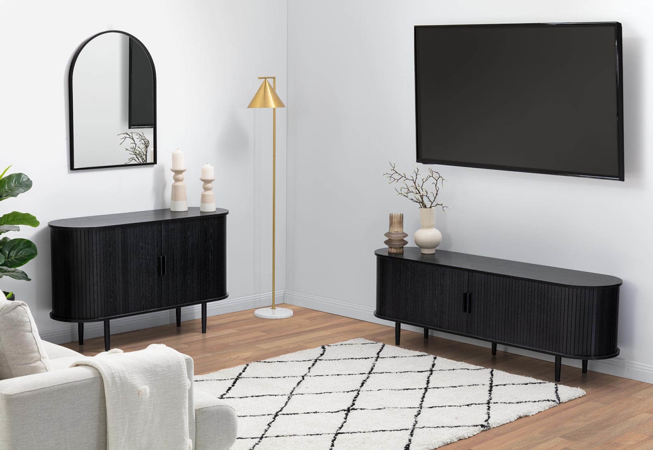 TANNER 2 Door Black Buffet – image 6 of 9
