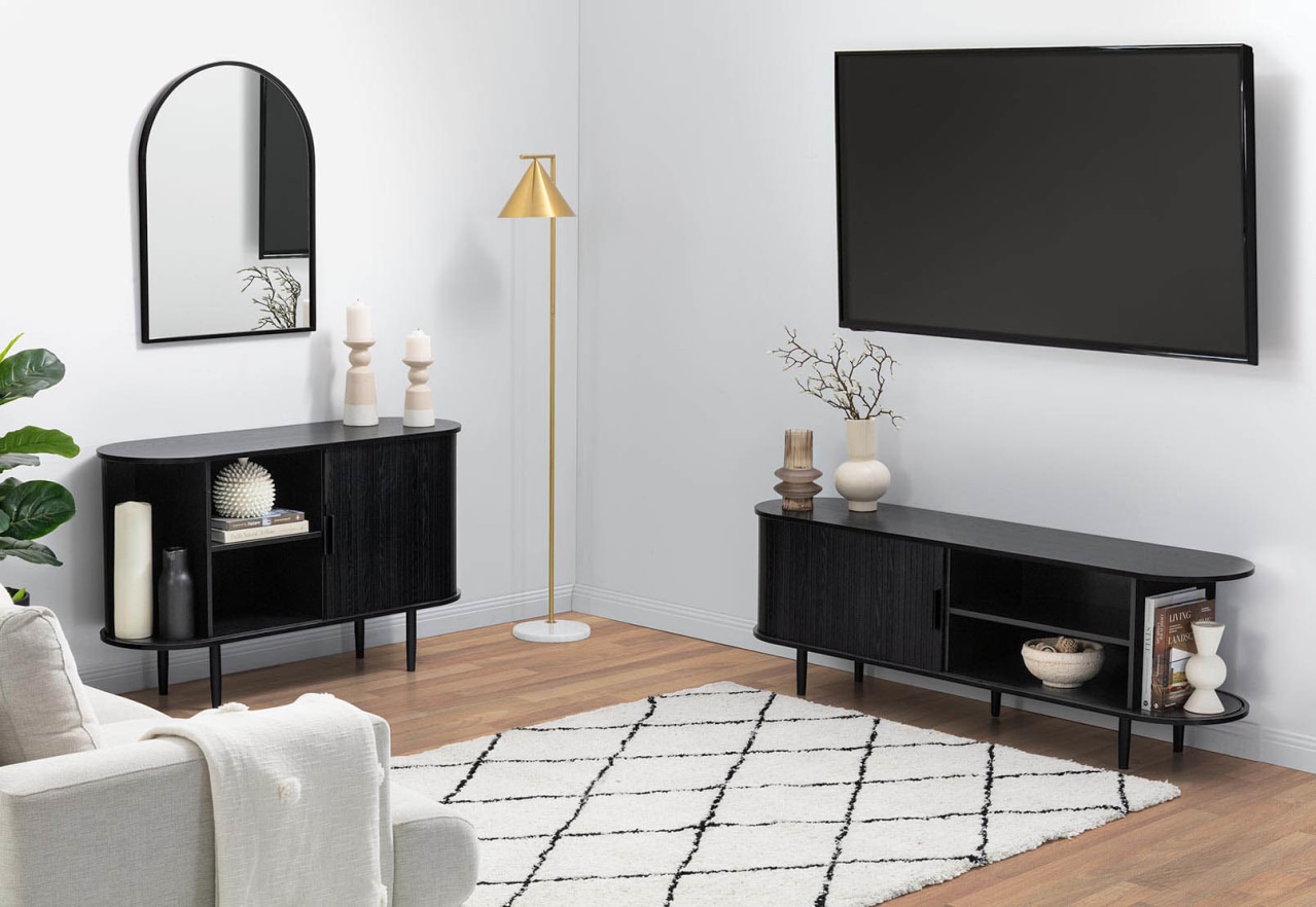 TANNER 2 Door Black Buffet – image 7 of 9