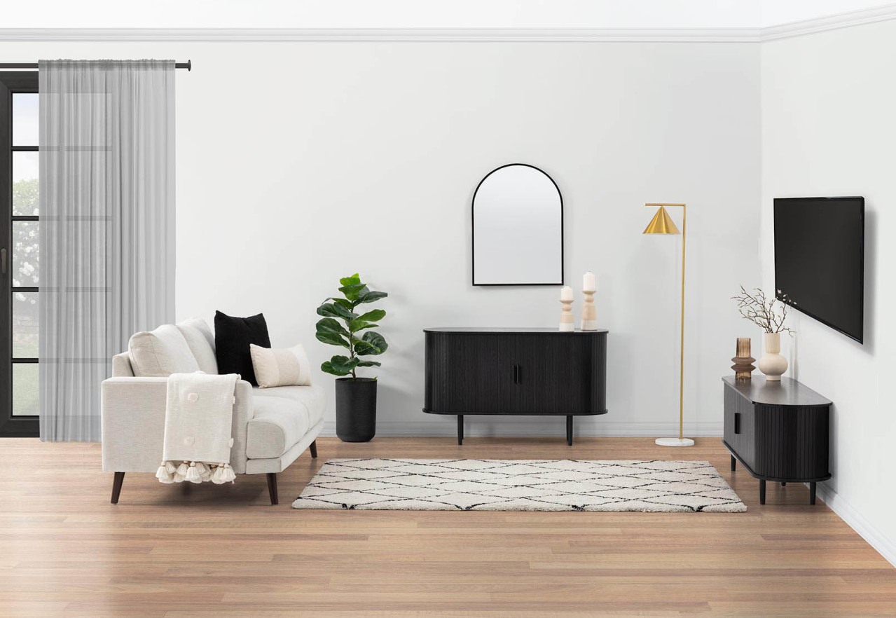 TANNER 2 Door Black Buffet – image 8 of 9