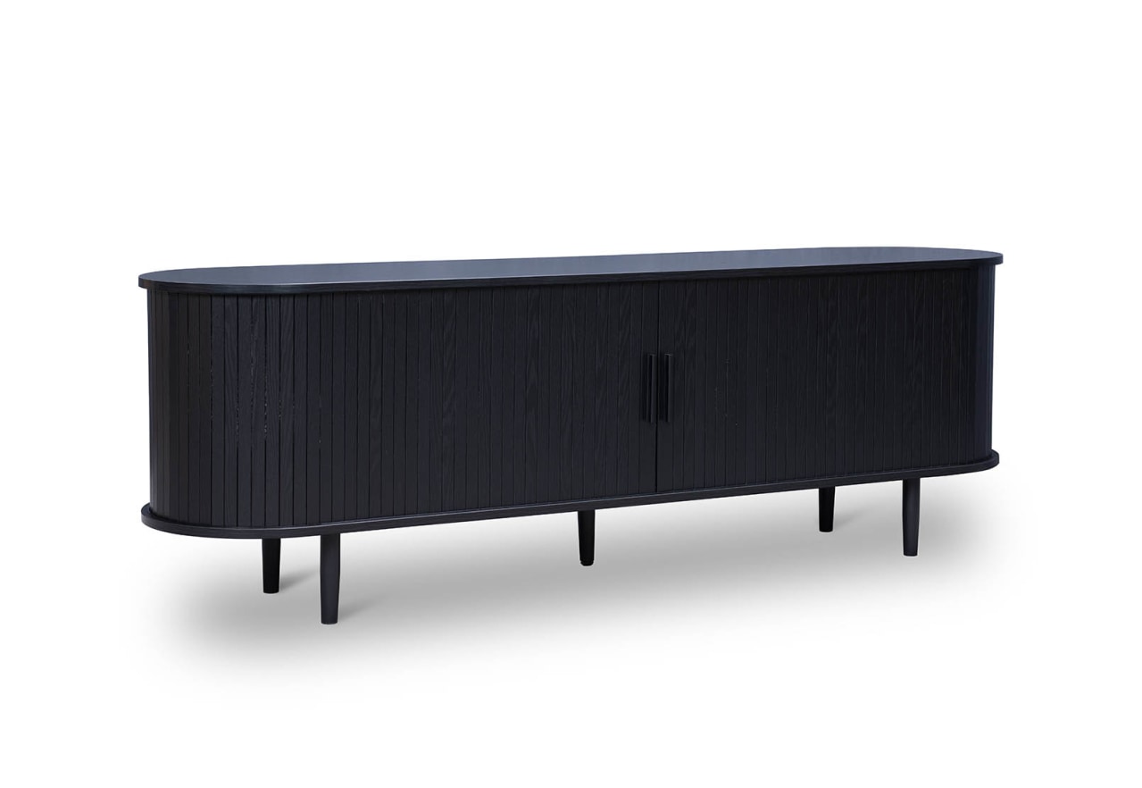 TANNER 2 Door Black Entertainment Unit – image 3 of 8