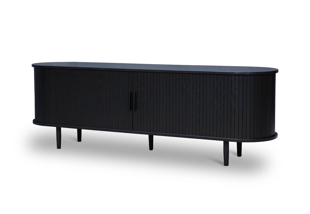 TANNER 2 Door Black Entertainment Unit – image 4 of 8