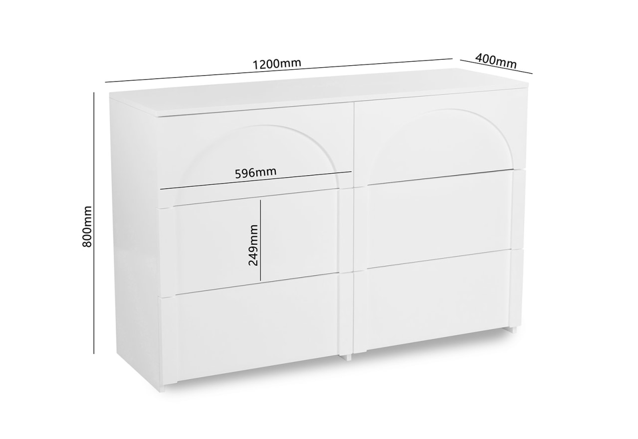 SAVONA 6 Drawer Dresser – image 6 of 6